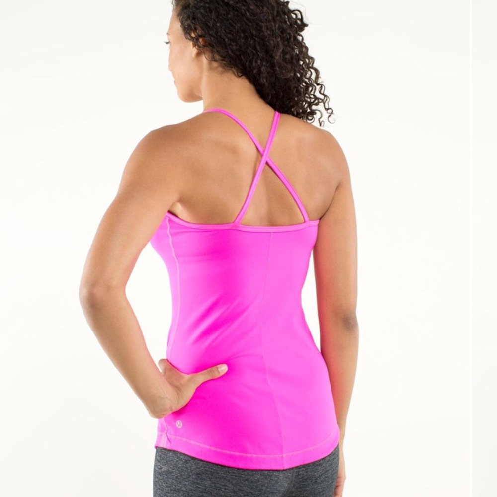 Lululemon Pink Atma Raspberry Glo Light Tank - image 2